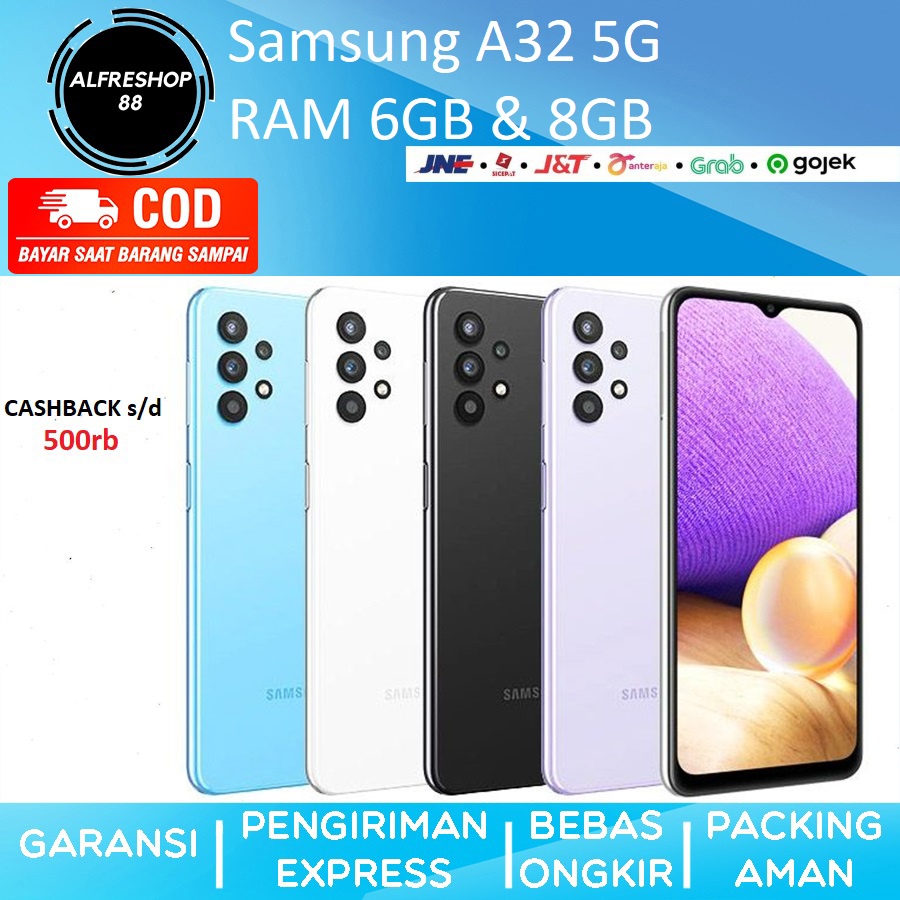RESMI Samsung A32 A 32 128GB RAM 6GB 8GB 5G SEIN 128 GB 6 8 GB