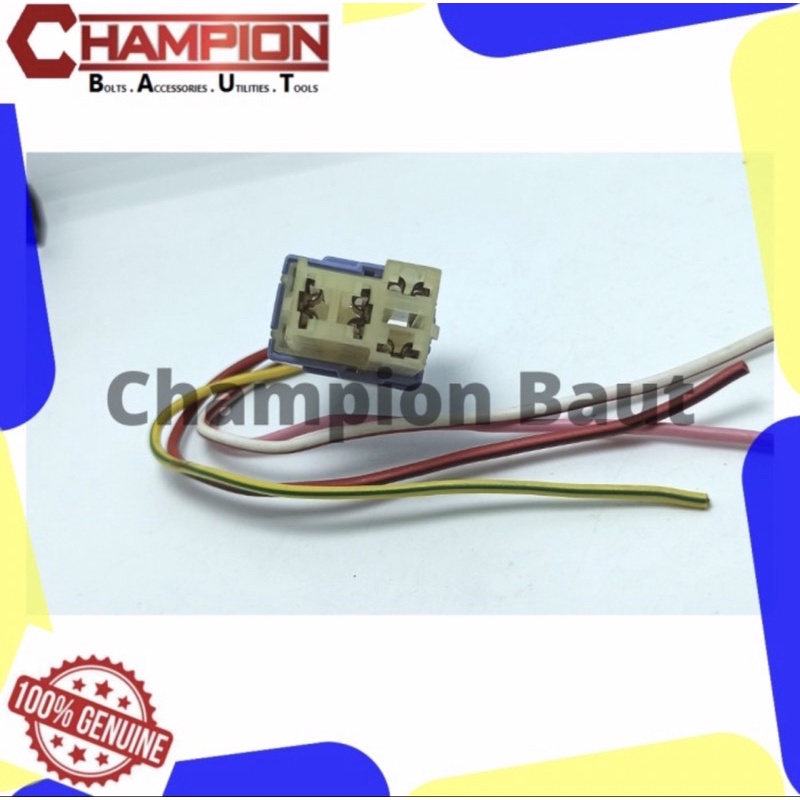Soket Relay Rellay kaki 4 sejajar Relay Denso Naiz Original