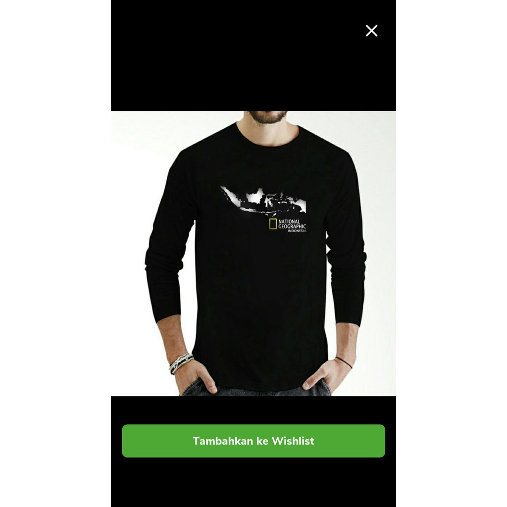 hdh333KAOS NATIONAL GEOGRAPHIC NATGEO PANJANG BAJU TSHIRT ADVENTURE