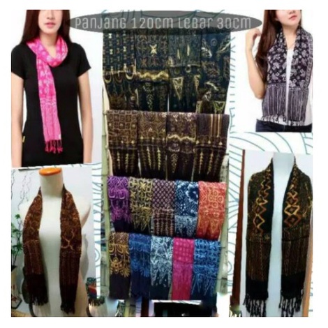 Syal Batik Paris-Scarf Batik Bahan Katun Paris