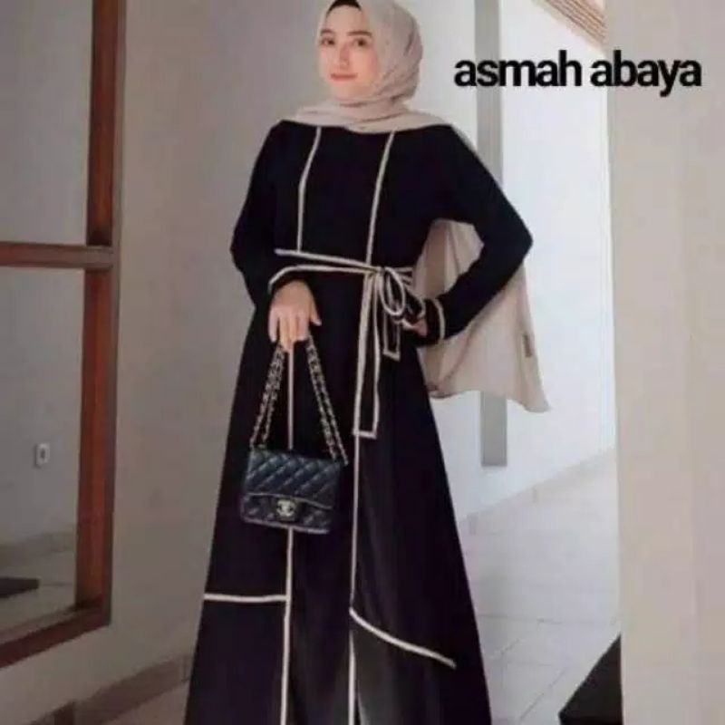 abaya hitam mutih asmah