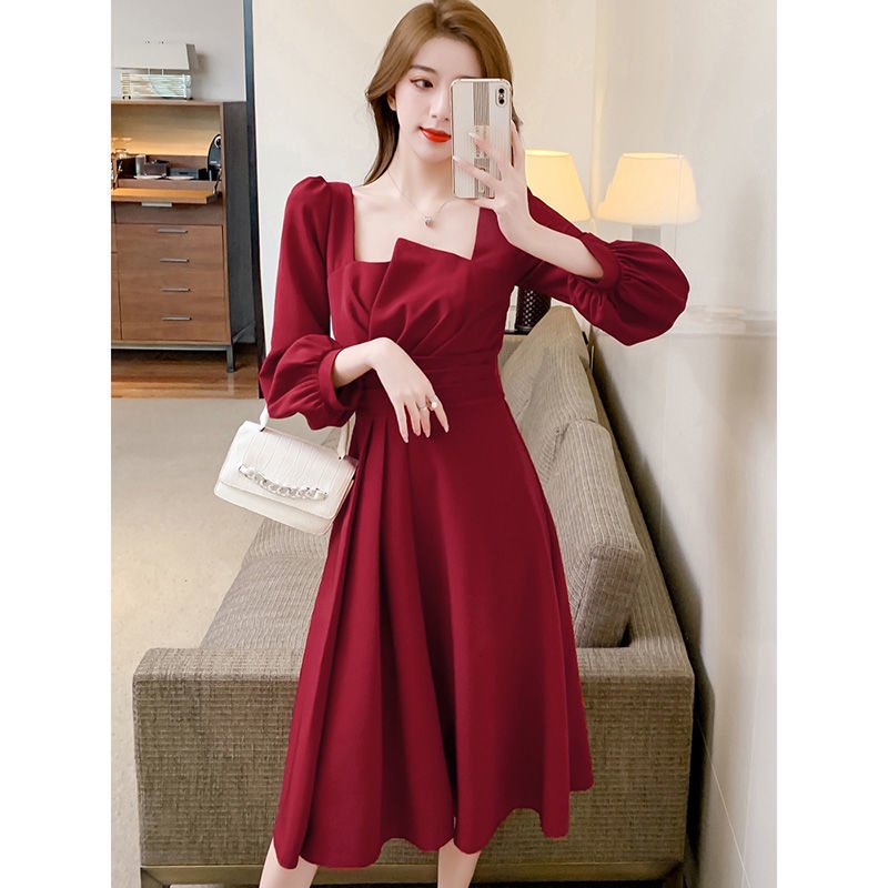 Large women's 2021 popular high-grade dress autumn dress high-grade sense of celebrity temperament c