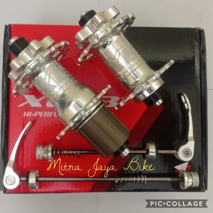 HUB FREEHUB XLR8 28 HOLE DISC BRAKE CHROME SILVER JANGKRIK