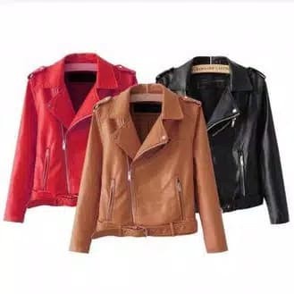 Jaket Wanita jaket kulit wanita - Hitam, M(A0N3) Jaket Wanita Terbaru Jaket Parasut Hoodie Wanita Ho