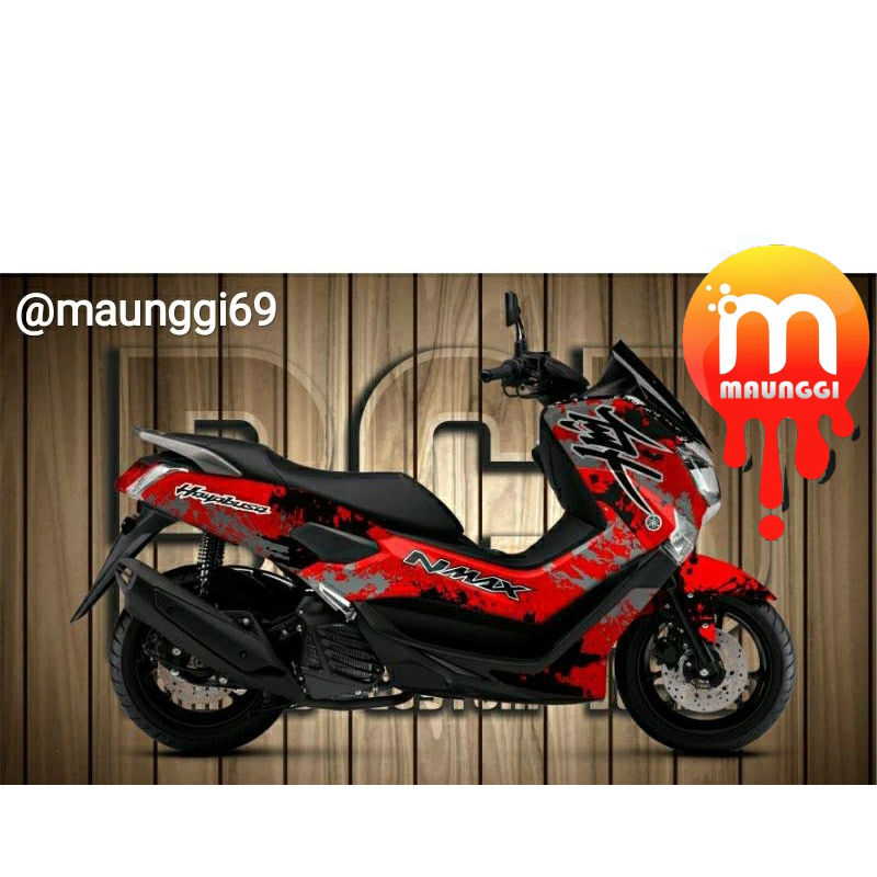 Decal nmax 155 full body Sticker nmax old full motif hayabusa 155 Striping motor yamaha nmax 155 ful
