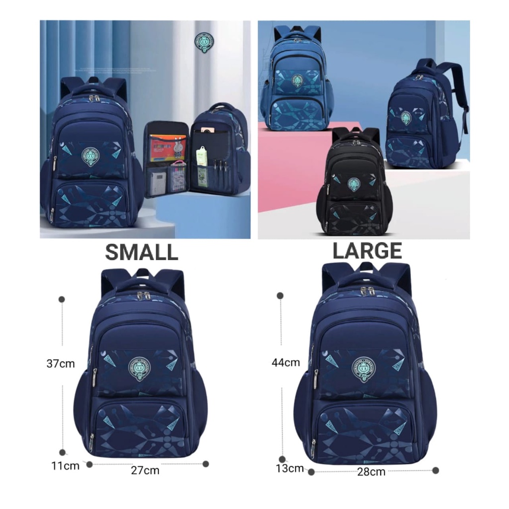 ( zwq ) Tas Sekolah Import, Ransel Anak Sekolah SD SMP SMA KULIAH Remaja TA001