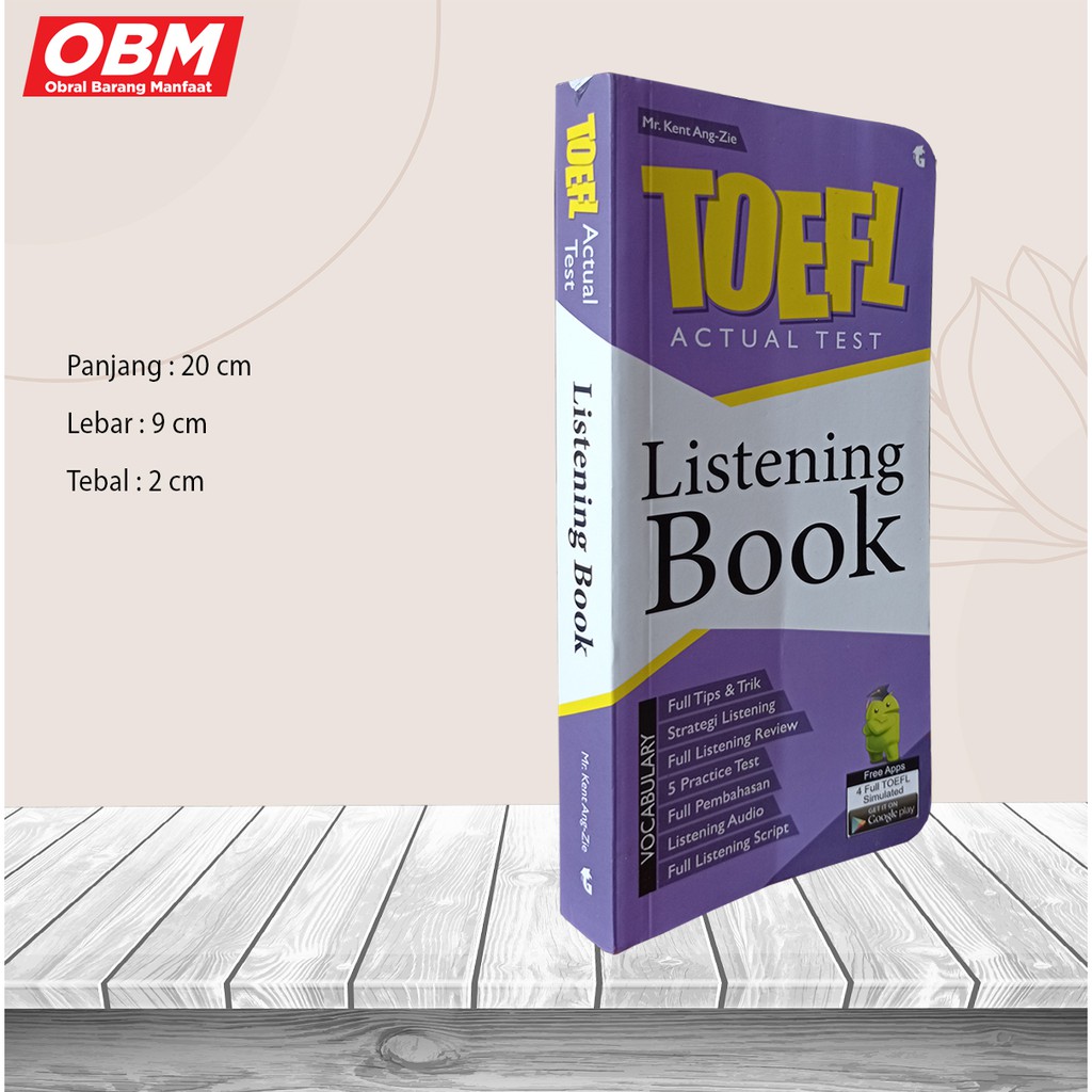 Jual BUKU TOEFL : TOEFL ACTUAL TEST LISTENING BOOK | Shopee Indonesia