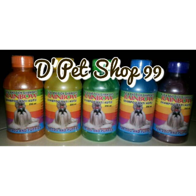 Rainbow shampoo anti kutu utk anjing