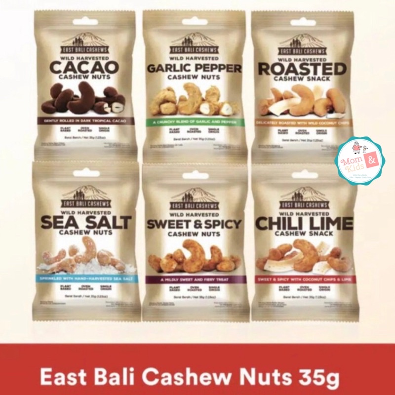 East Bali Cashew Nuts 35gr | Kacang Mede Mete Panggang | Snack Cemilan Vegan