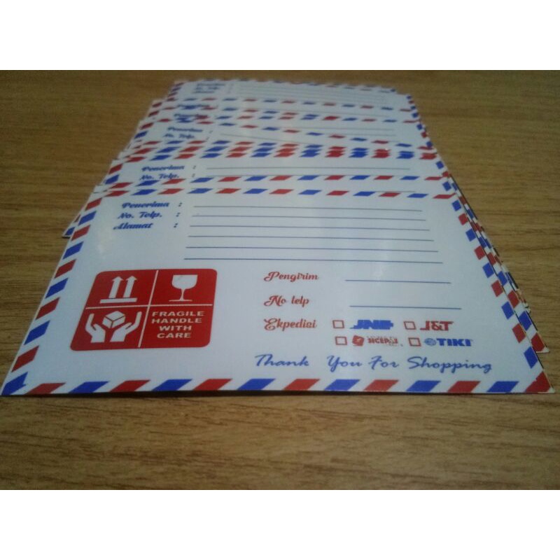 

stiker label pengiriman olshop motif corak pos
