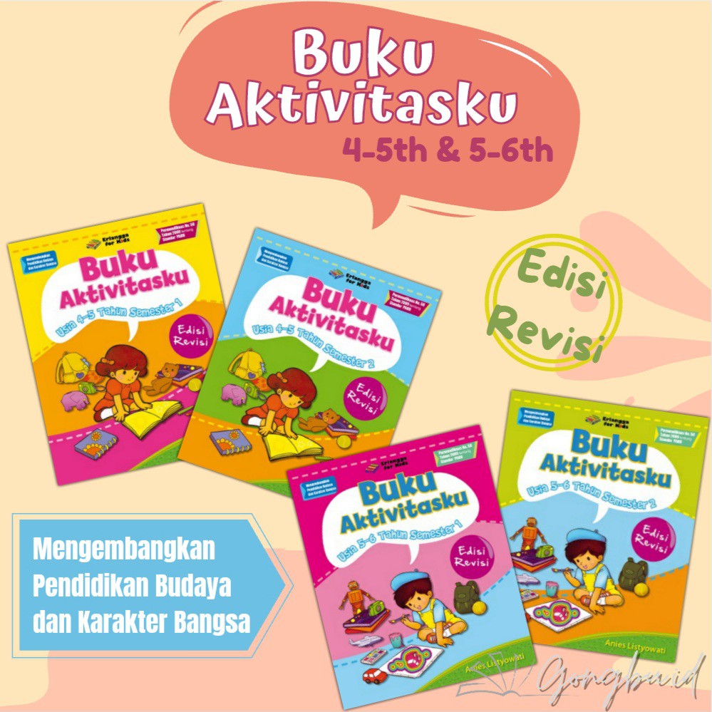 Jual BUKU AKTIVITASKU UNTUK TK A & B USIA 4-5TH & 5-6TH REVISI ...