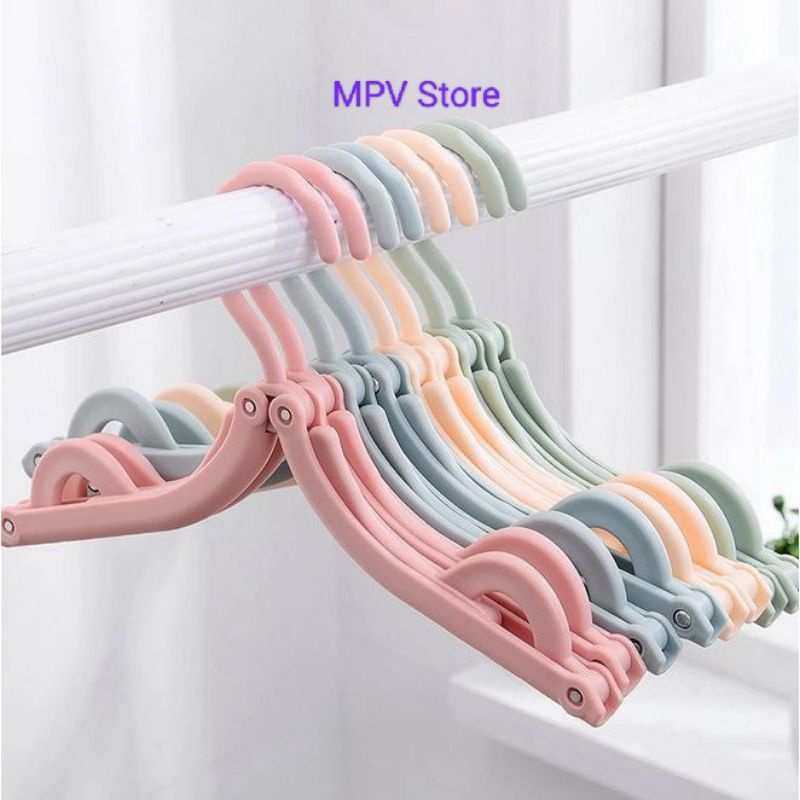 Gantungan Baju Lipat Travelling l Magic Hanger l Hanger Lipat Portable