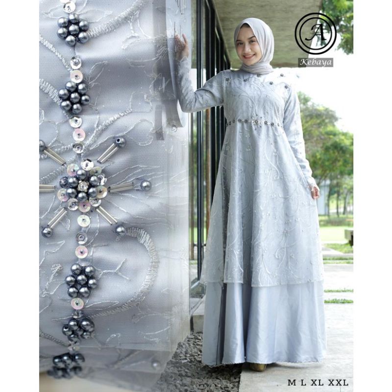 Cod gamis tille pesta modern//gamis pesta muslim//fashion muslim//gamis lebaran terbaru