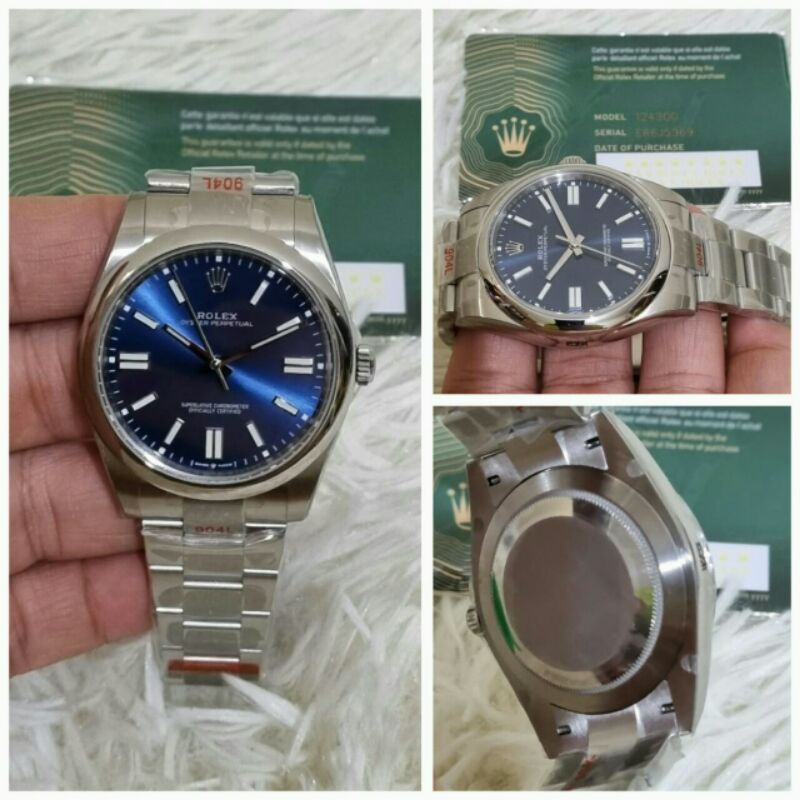 jam tangan pria rolex oyster automatic swiss eta stainless kualitas ori