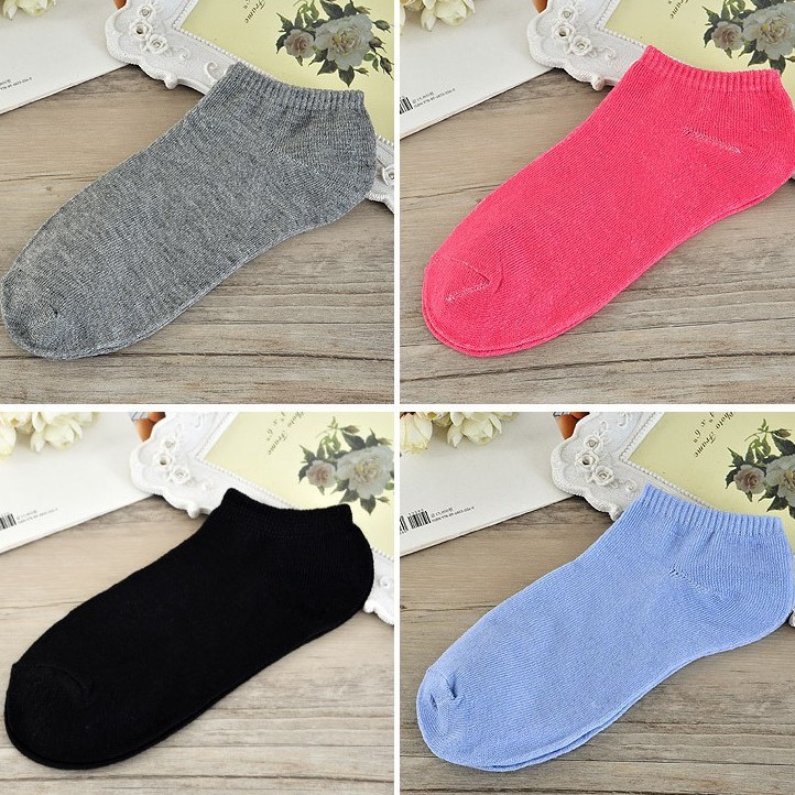 Kaos Kaki Ankle Motif Polos / Korea Import Ankle Cute Panjang Semata Kaki / TS-22