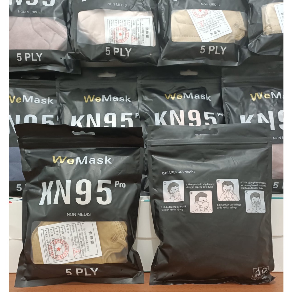 Masker KN95 Wemask Pro 5 ply | Masker KN95 Wemask Pro Disposable