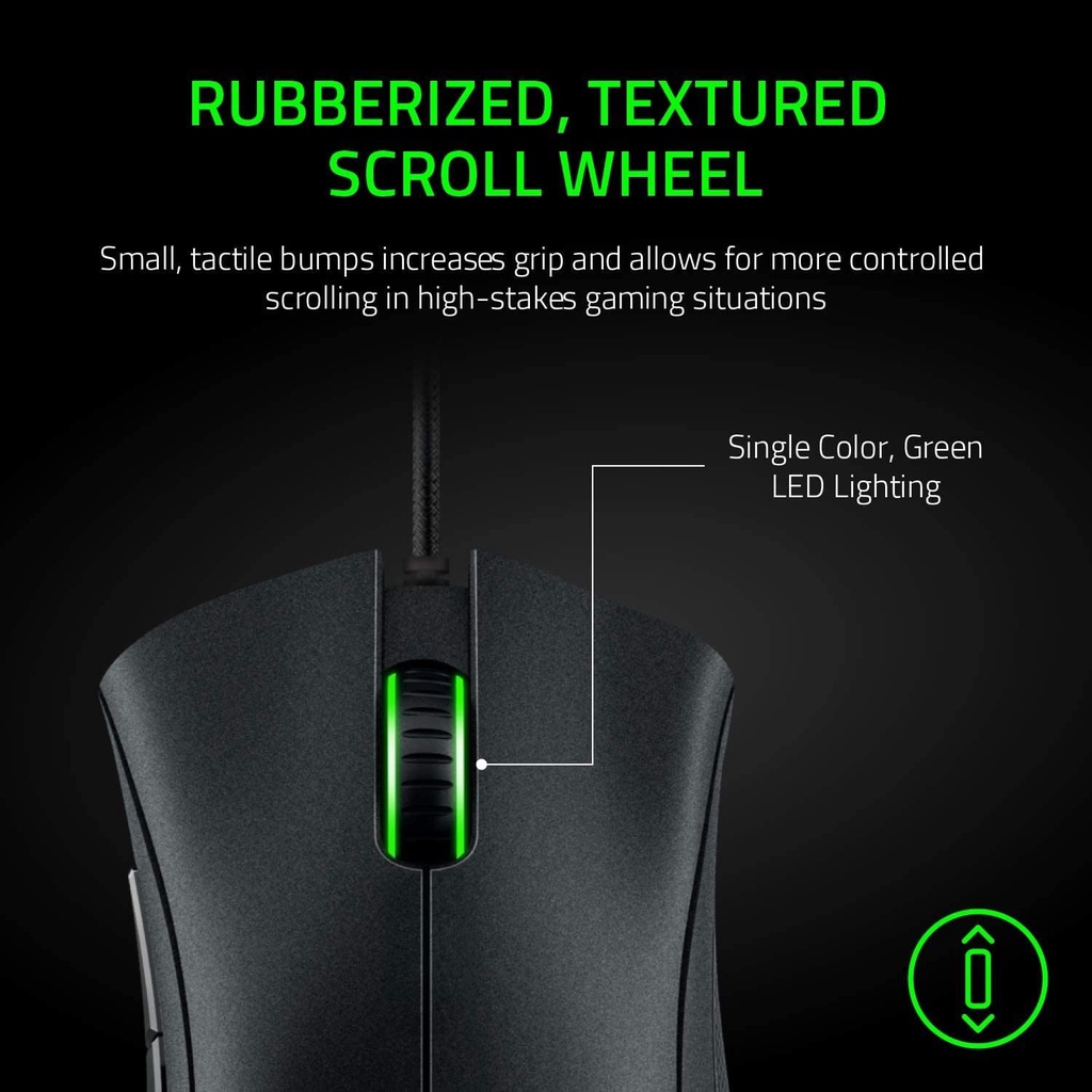 Razer Mouse Gaming dengan Sensor Optik, Mouse Berkabel USB untuk PC dan Laptop, 6400DPI, 5 Tombol Independen