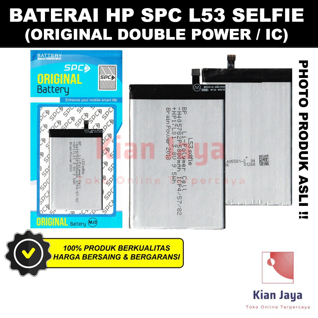 Baterai SPC L53 Selfie Original Double Power Batre Batrai Battery Ori L 53