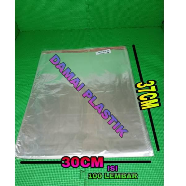 

IFQ UKURAN: 30X37 CM Plastik OPP Kemasan Packing Baju Bening Plastik Baju Seal Lem ✡ ✡