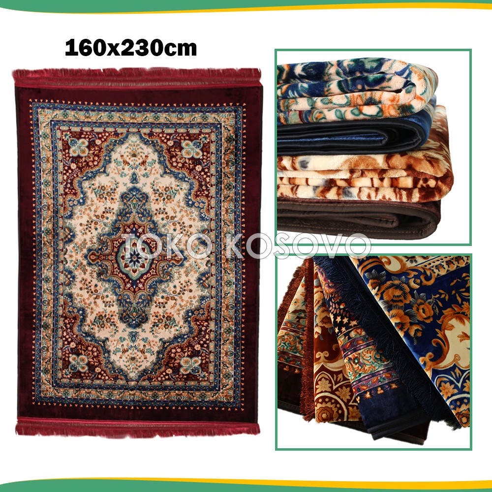 Obral Karpet Hambal Ruang Tamu Al-aqsa Besar 160x200/220/230cm Bahan Tebal Halus Anti Slip