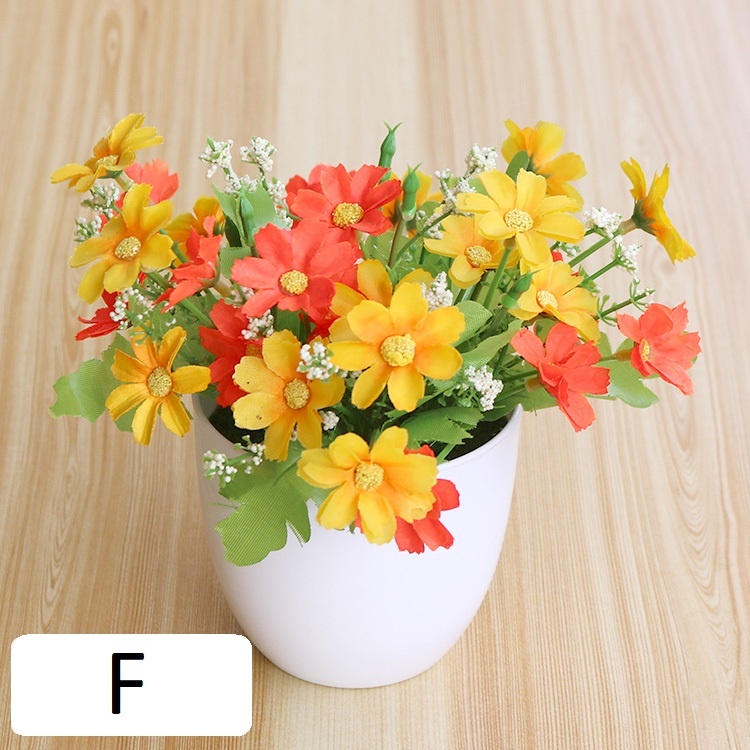 FYGALERYSURABAYA  PT18 Pot Tanaman Hias Bunga Hias Plastik Ornamen Pot Bongsai Artificial Flower Decoration