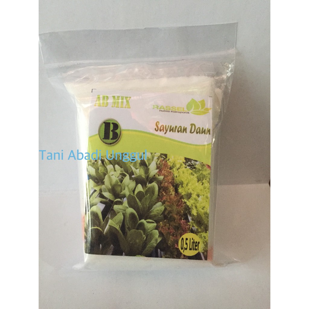 AB Mix Sayuran Daun 0.5 Liter RASSEL Hidroponik