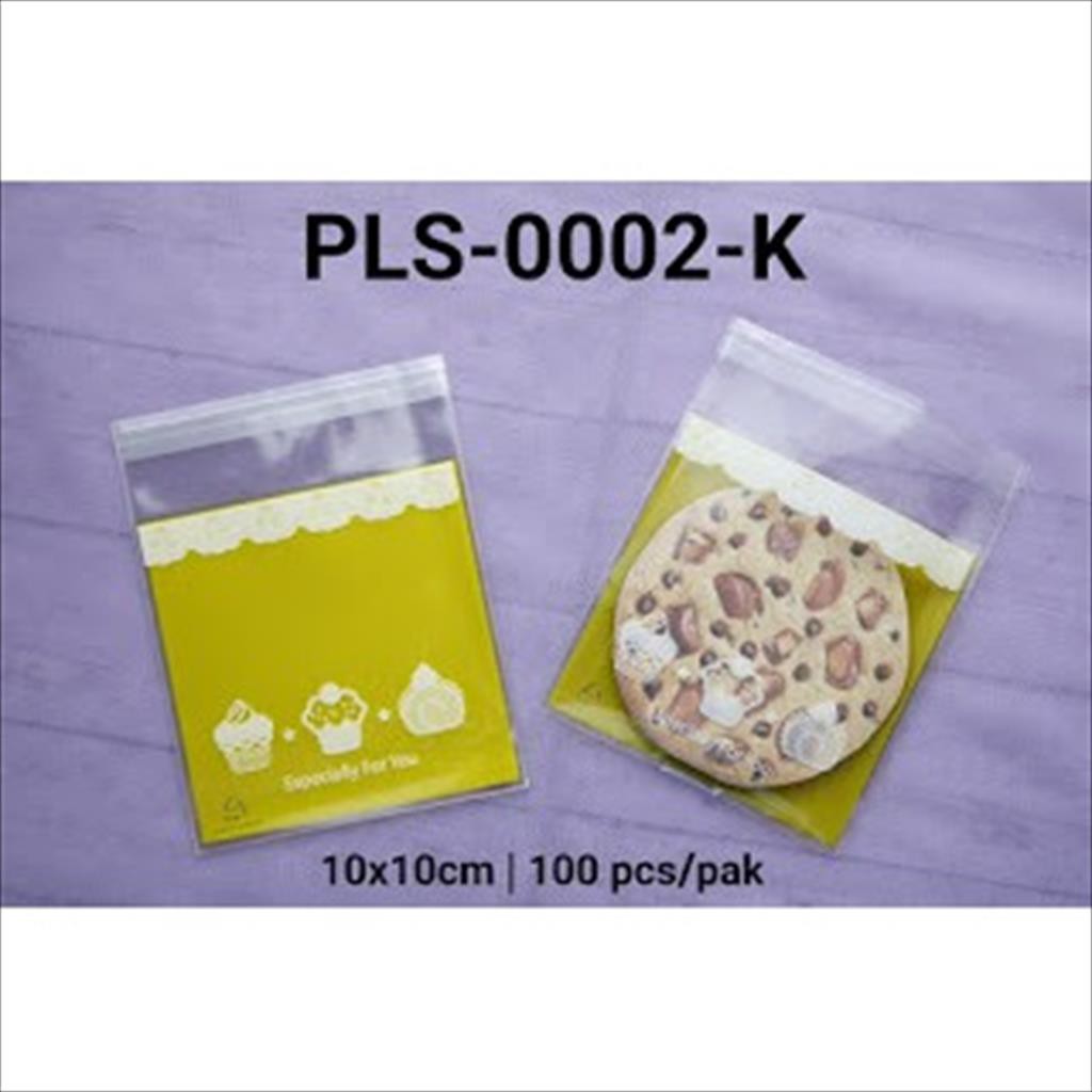 

PLS-0002-K Packaging plastik cookies B motif cake cupcake