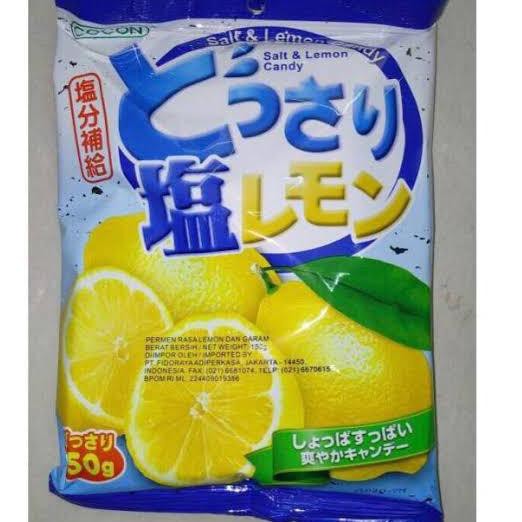 

Mall SALT & LEMON CANDY 150GR / Permen Rasa Asin Garam dan Lemon / Permen Import Cocon