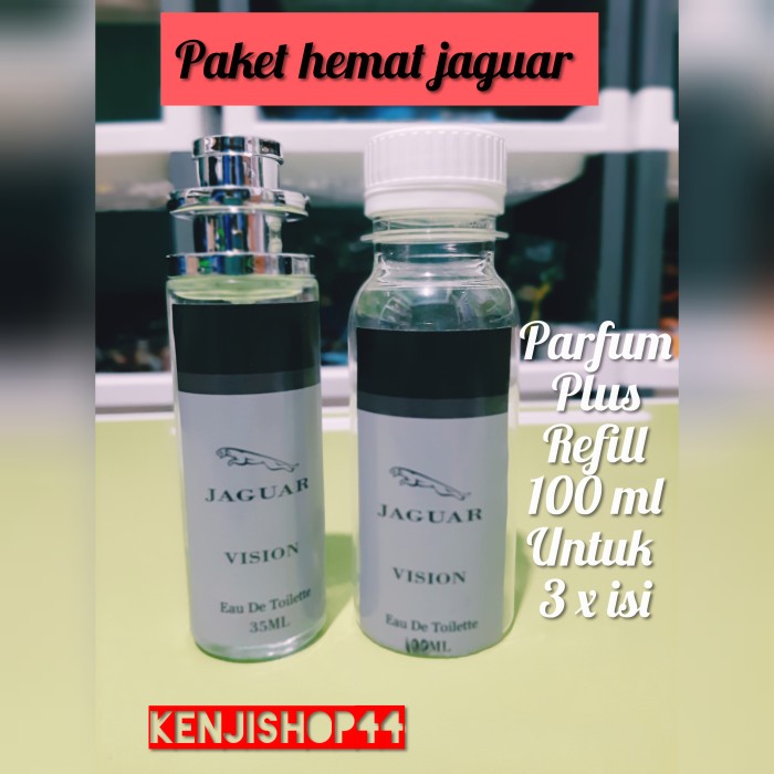 Parfum Thailand 35 ml jaguar dan isi ulang 100 ml untuk 3x refill