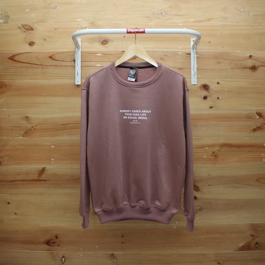 CREWNECK SIMPLE MOCCA WANITA 2021 /CREWNEK ORIGINAL DI CLOTHING/CREWNEK PRIA