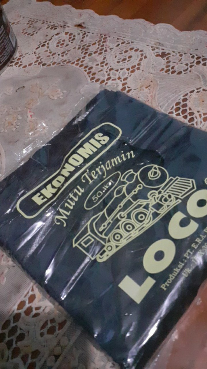 Kantong Plastik Kresek Loco Hitam Tipis Ekonomis 15 X 30 Murah 1pack Isi 50