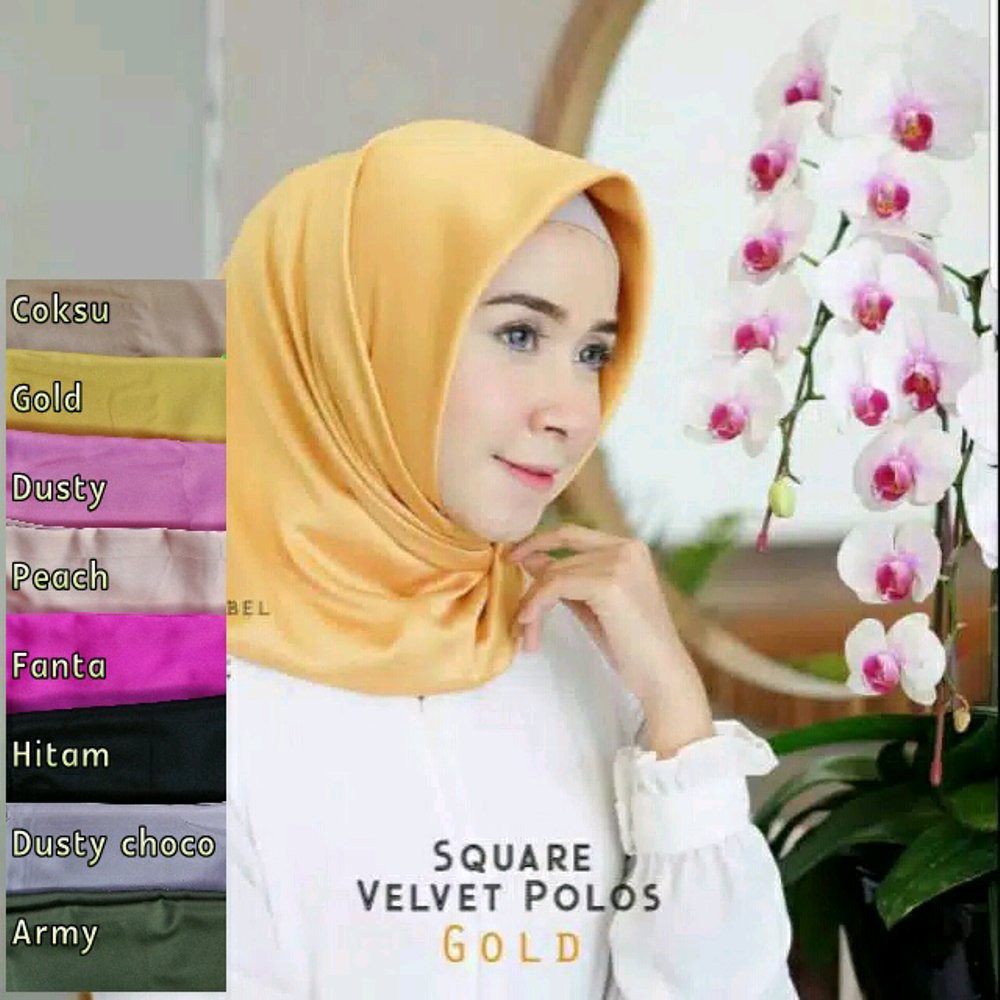 Segiempat Satin Polos Nazilla ORI