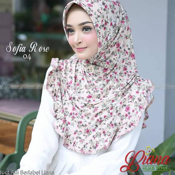ORI LIANA HIJAB Jilbab Instan Sofia Rose 04 Hijab Jersey