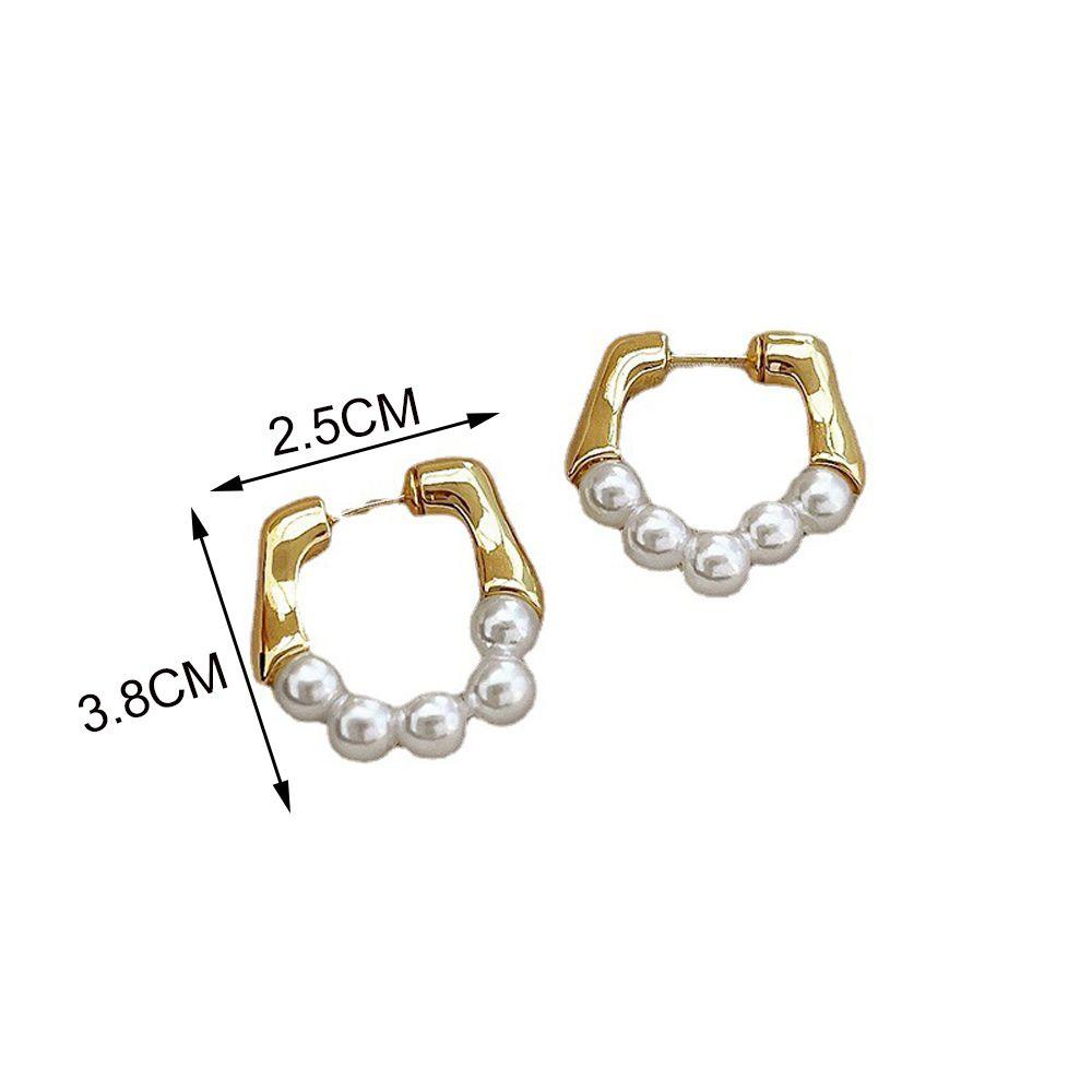 Anting Liontin Mutiara Bahan Alloy Untuk Wanita