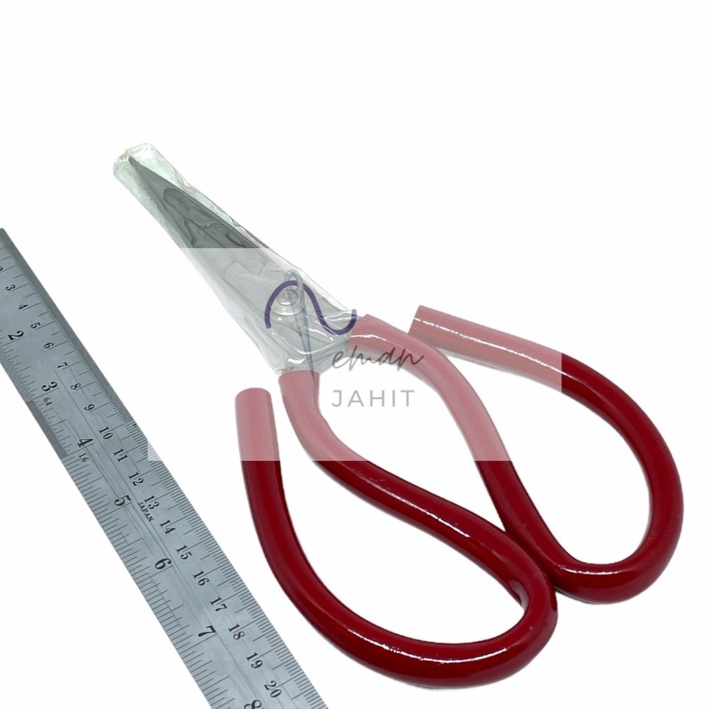

Gunting Kodok FS 230 Gagang Merah Biru/ Gagang Merah/Gunting kain/Gunting Kodok Besar 9inch