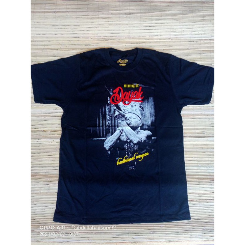 Kaos distro Motif dayak sumpit