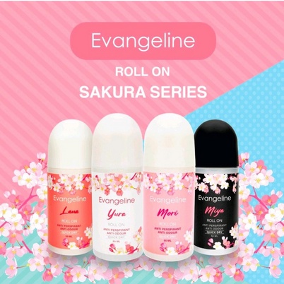 Terlaris Dedorant Evangeline / EVANGELINE ROLL ON 50ML (WAJIB BELI BUBBLE BIAR TETAP AMAN)