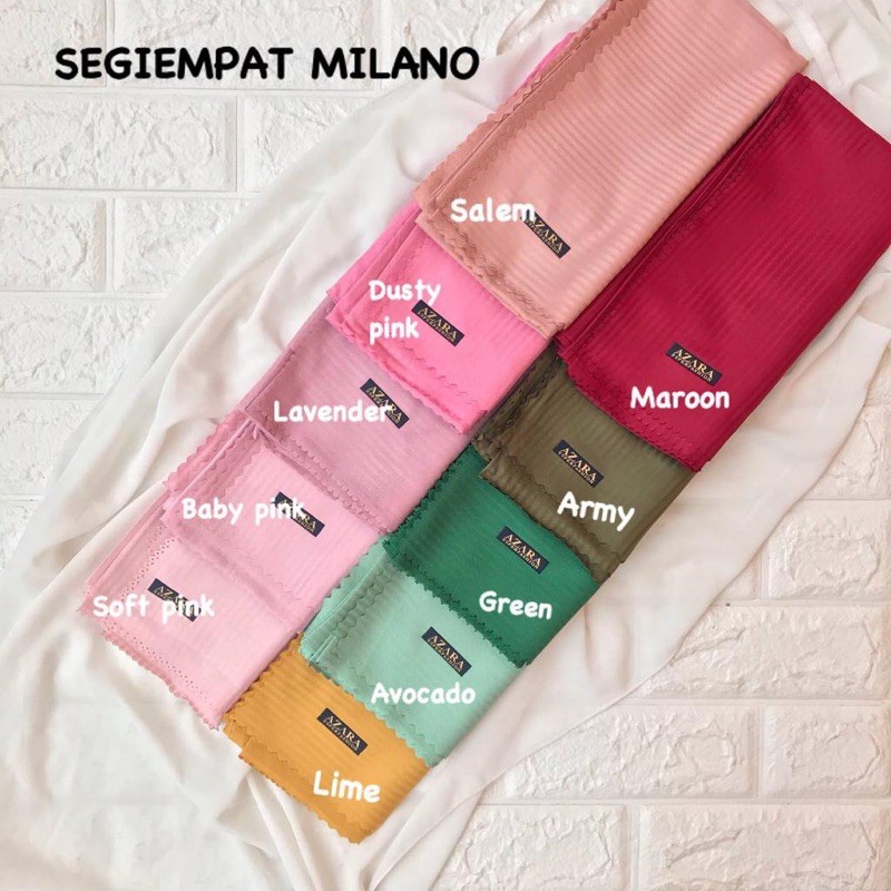 SEGIEMPAT VOAL CANTIK MILANO AZARA / HIJAB JILBAB SQUARE STRIPE LASER CUT