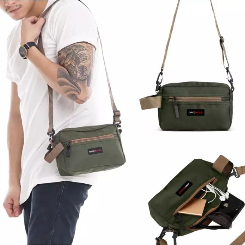 Handbag Pria TAPAX Tas Tangan DOPP KIT Hand Bag Pouch Clutch Dompet Kecil Selempang Slempang Sling S