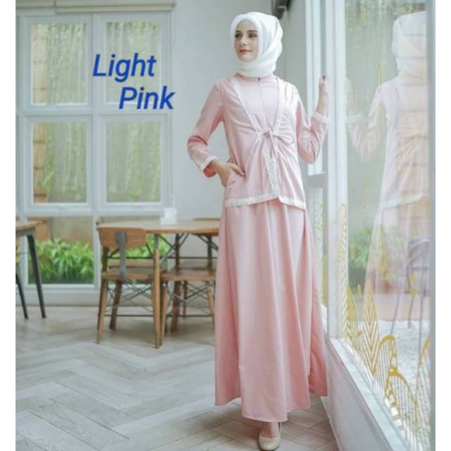 NURI Dress by Ainayya.id _ LightPink, Lilac ukuran S