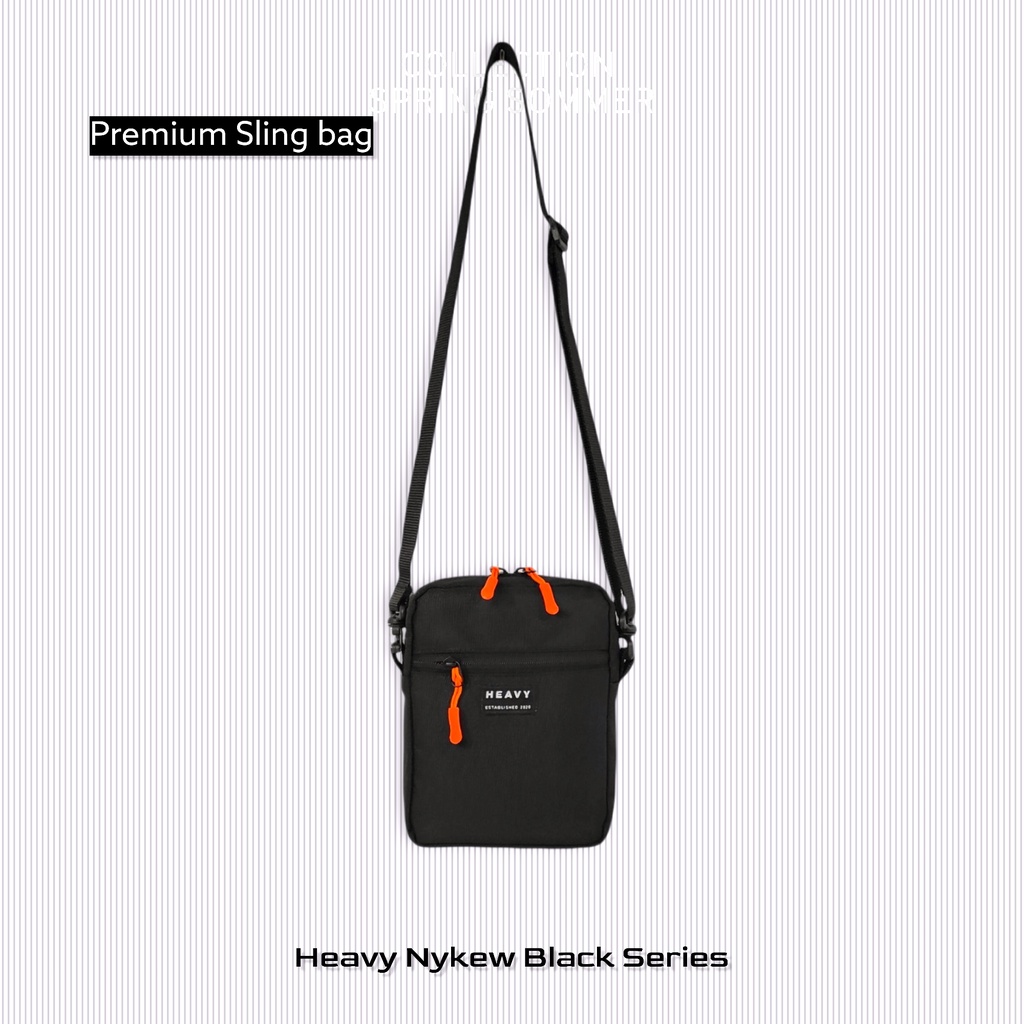 Tas Selempang Heavy Original Sling Bag Nykew Black Series