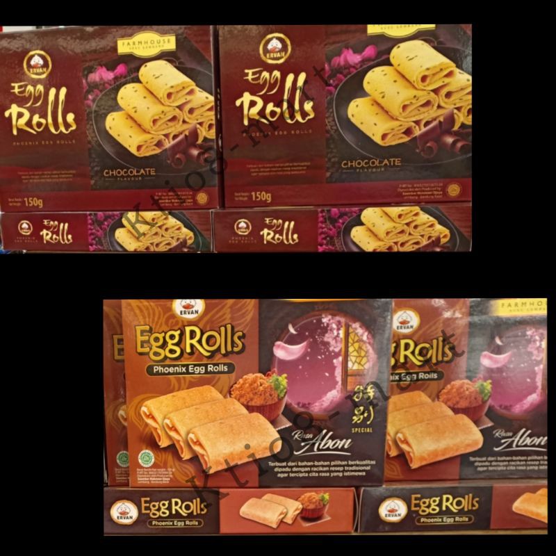 

Ervan - Egg Roll Chocolate 150gr/Egg Roll Abon Special 150gr/Import