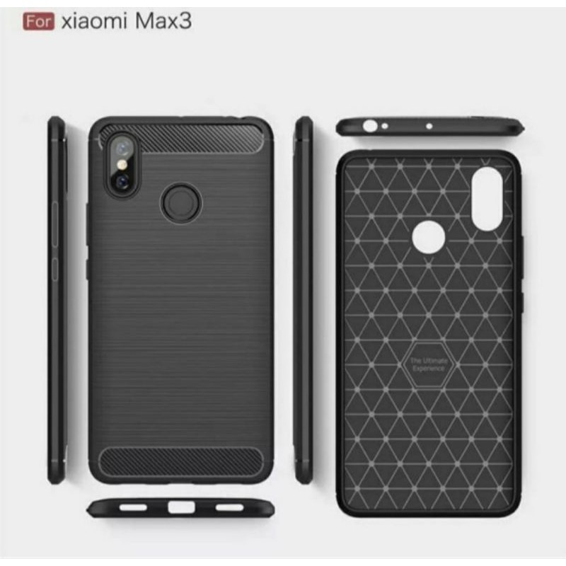 Softcase Slim Fit Carbon For Xiaomi Mi Max 3