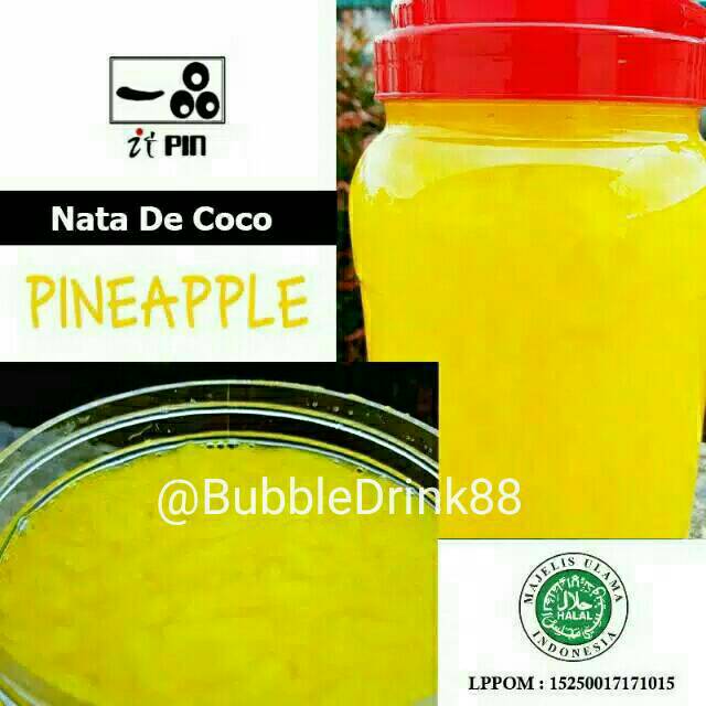 

KHUSUS GO SEND PROMO Itpin NATA DE COCO PINEAPPLE PREMIUM TOPPING MINUMAN Itpin bukan Bobatee