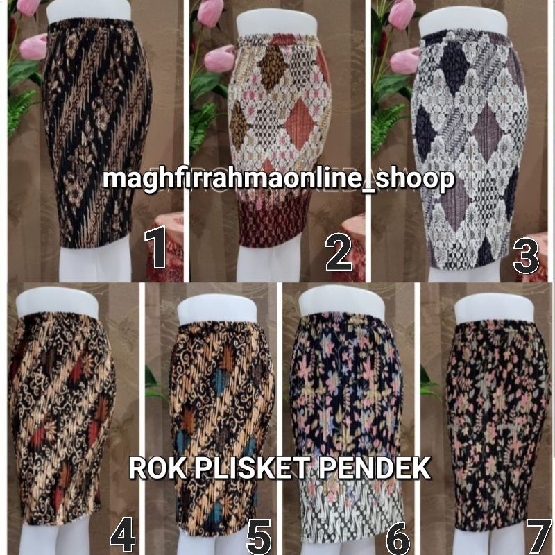 ROK PLISKET PENDEK / ROK KEBAYA