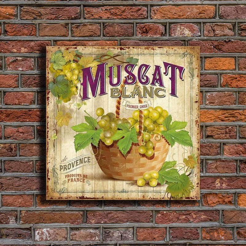 Hiasan Poster Kayu Buah Dan Sayuran