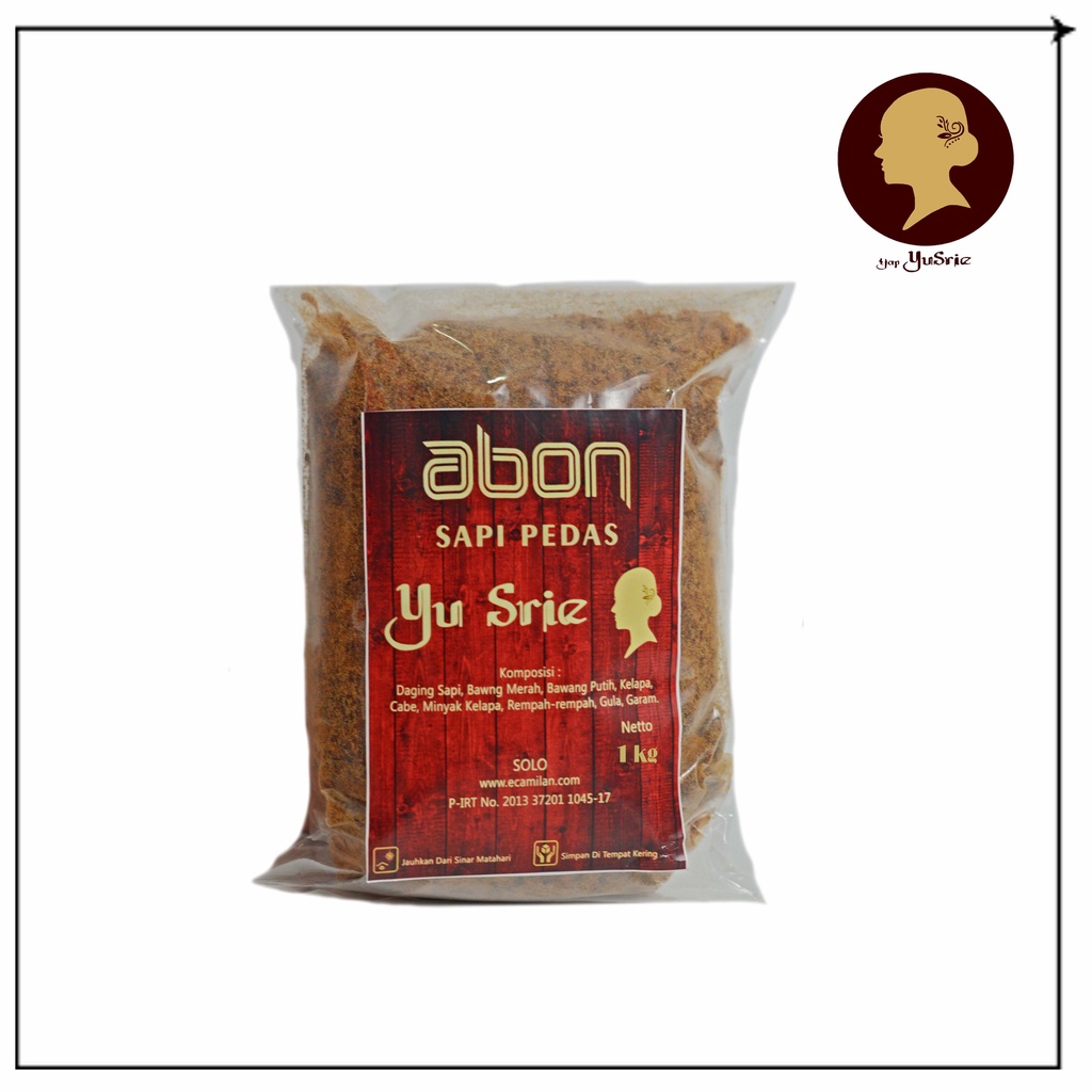 

ABON SAPI PEDAS MURAH YUSRIE SOLO 1kg BEEF FLOSS MEAT DAGING KERING SNACKS CAMILAN CEMILAN