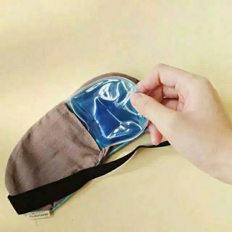 penutup mata tidur Jel motif random