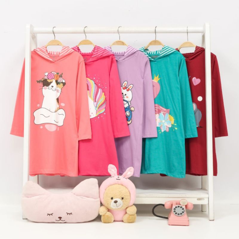 MINI DOLPHIN - Tunik Hoodie anak cewek junior