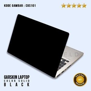 GarSkin / Sticker / Skin / Cover / Stiker Laptop - solid black